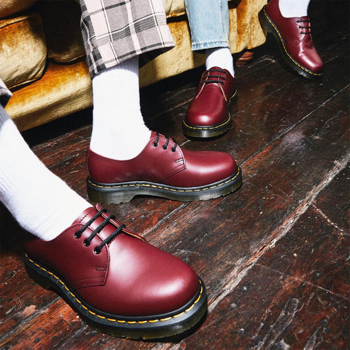 Buy DR MARTENS 1461 Smooth 3 Eye Shoe Cherry Red Online Pat Menzies