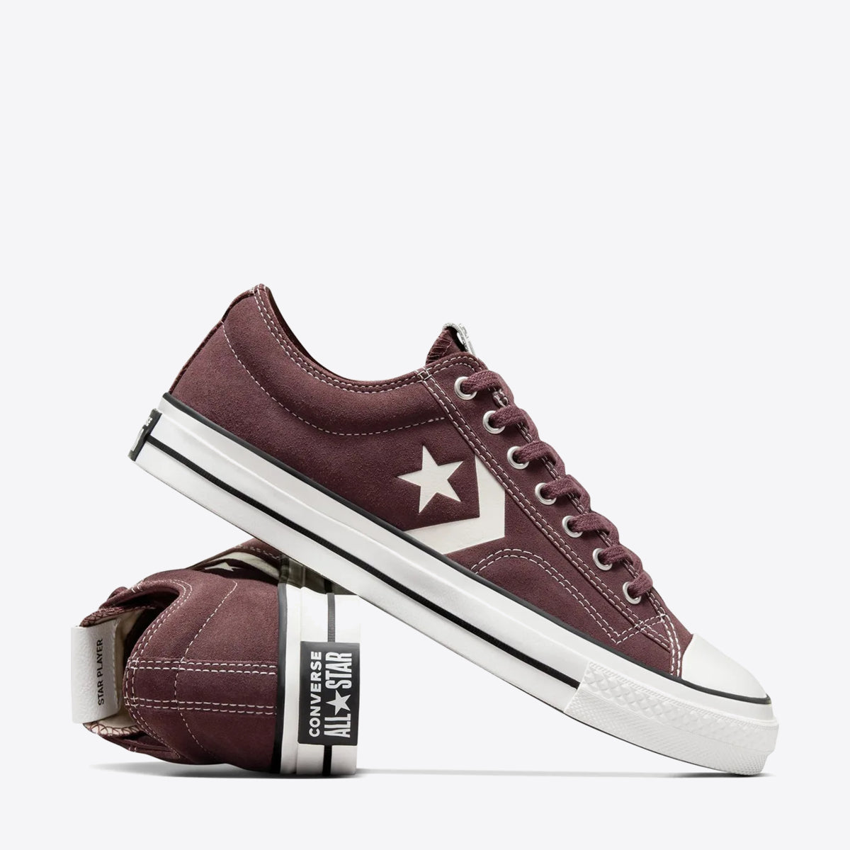 Converse star player red leather best sale