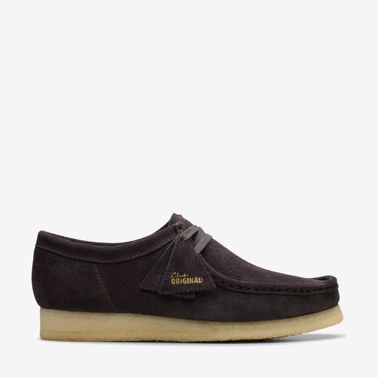 CLARKS Mens Wallabee Brown Slate Suede - Image 1