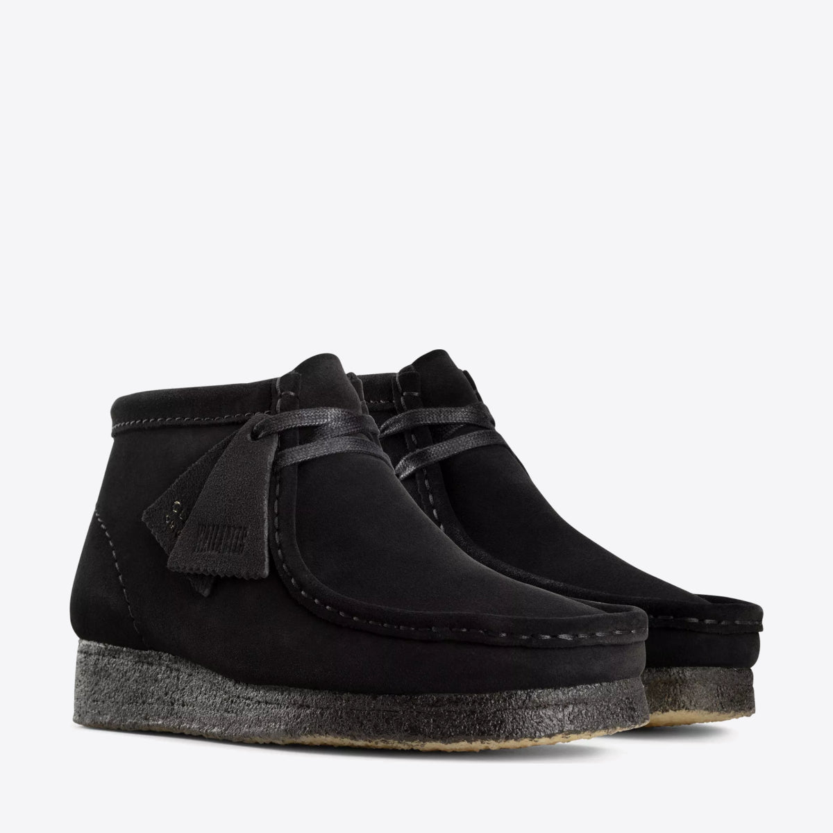 Buy CLARKS Womens Wallabee Boot Black Suede Online Pat Menzies