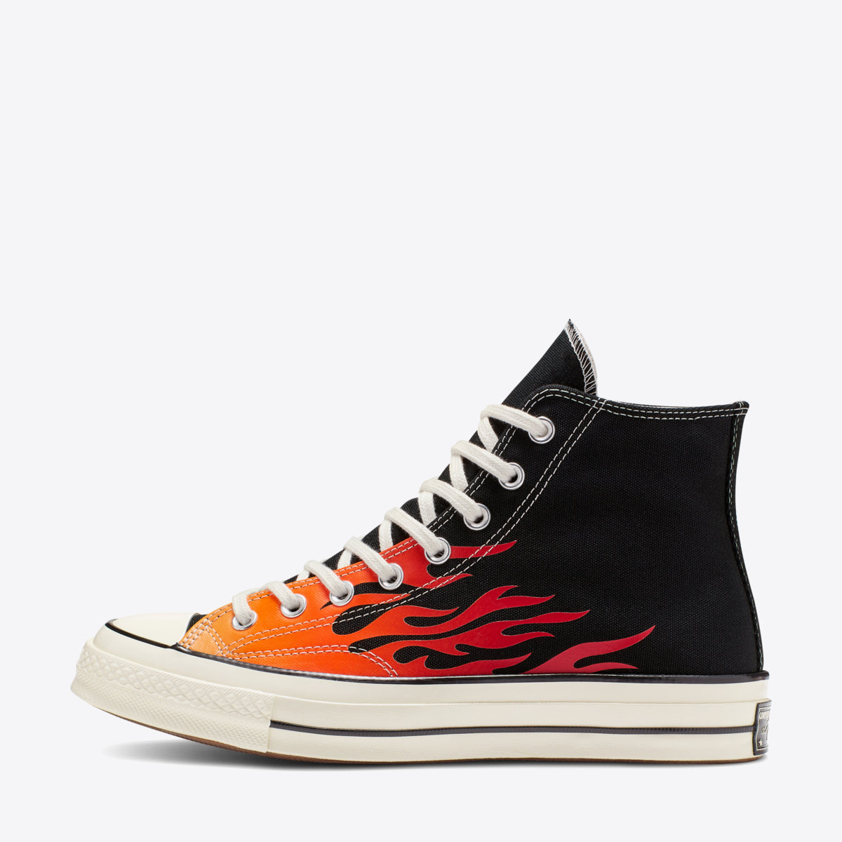 CONVERSE Chuck Taylor 70 Archive Prints Hi Black/Enamel Red - Image 3