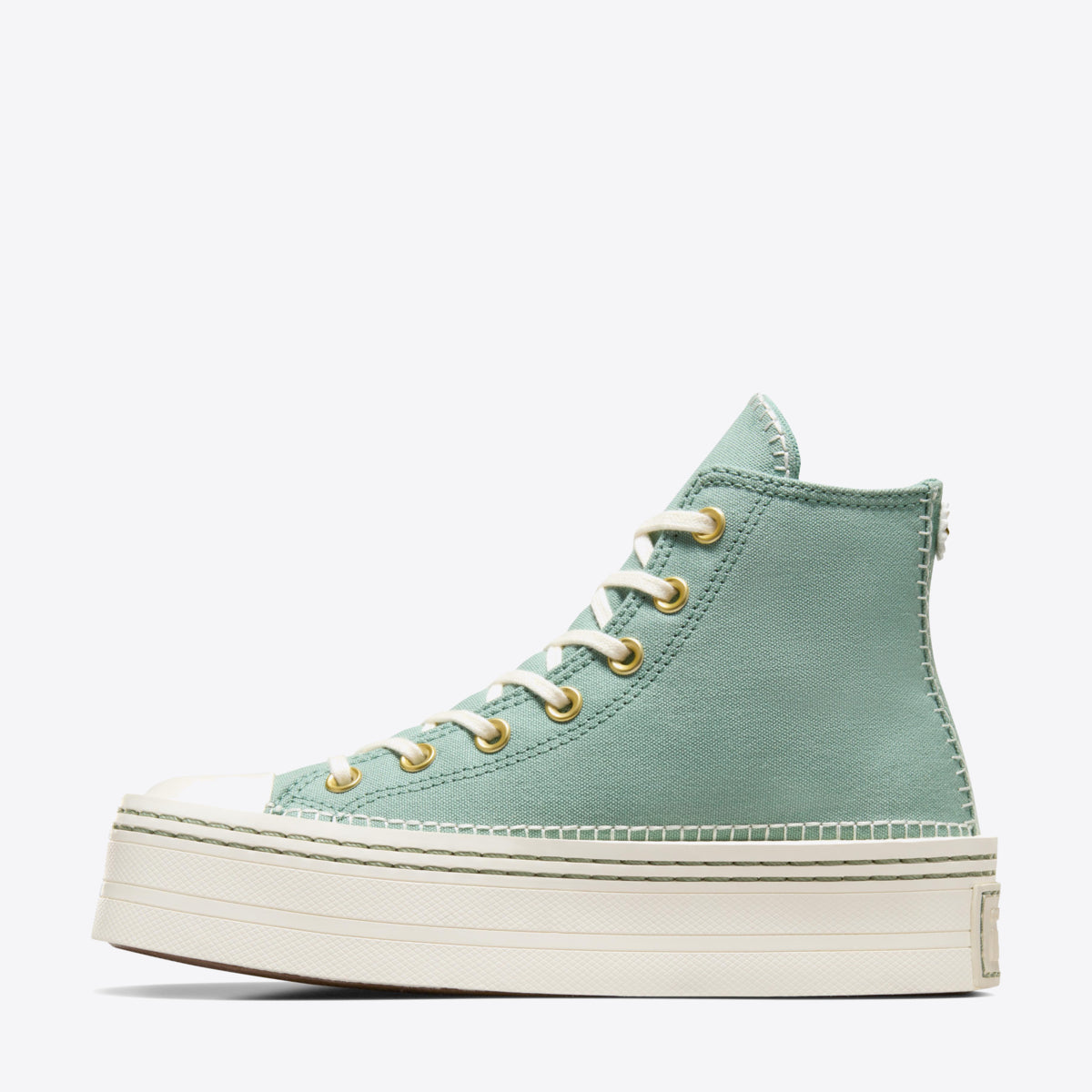 CONVERSE Chuck Taylor Modern Lift Stich Sich Hi Herby/Egret - Image 3