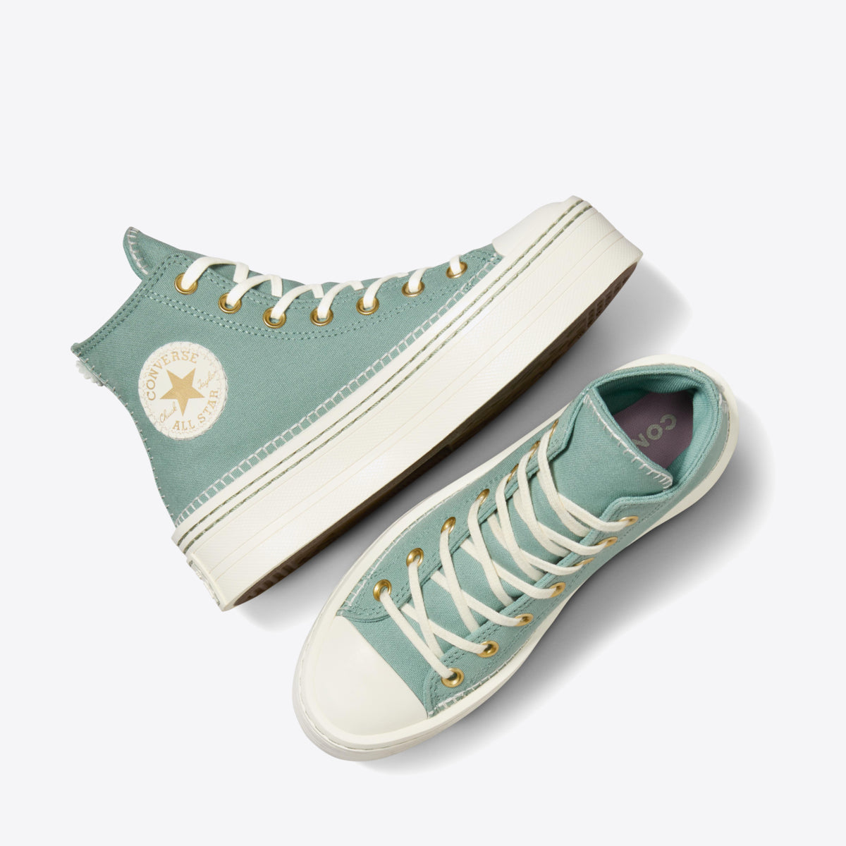 CONVERSE Chuck Taylor Modern Lift Stich Sich Hi Herby/Egret - Image 4