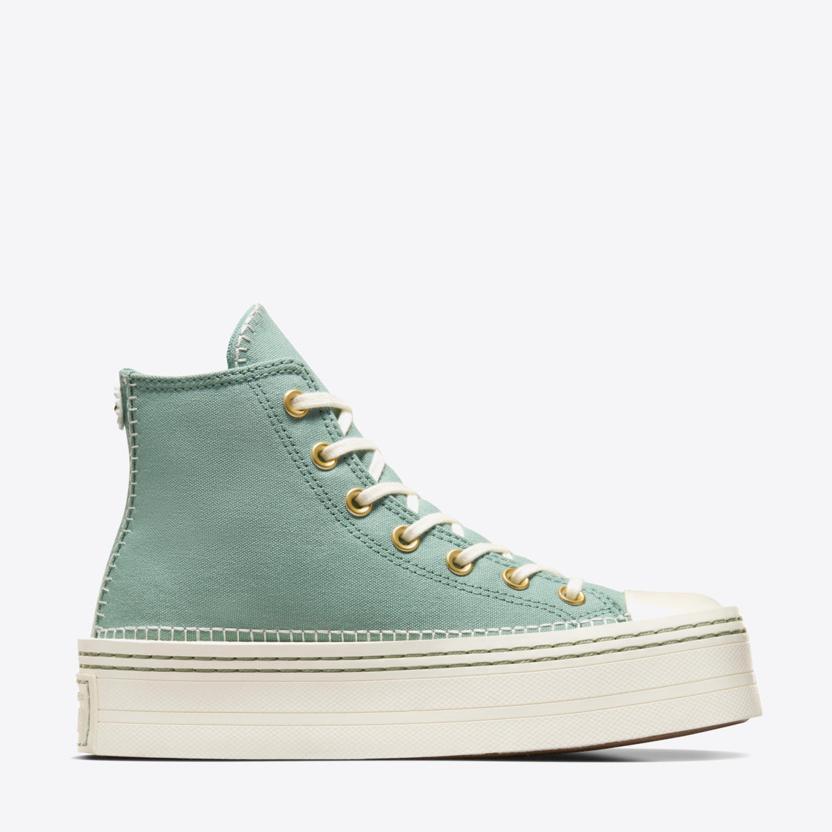 CONVERSE Chuck Taylor Modern Lift Stich Sich Hi Herby/Egret - Image 9