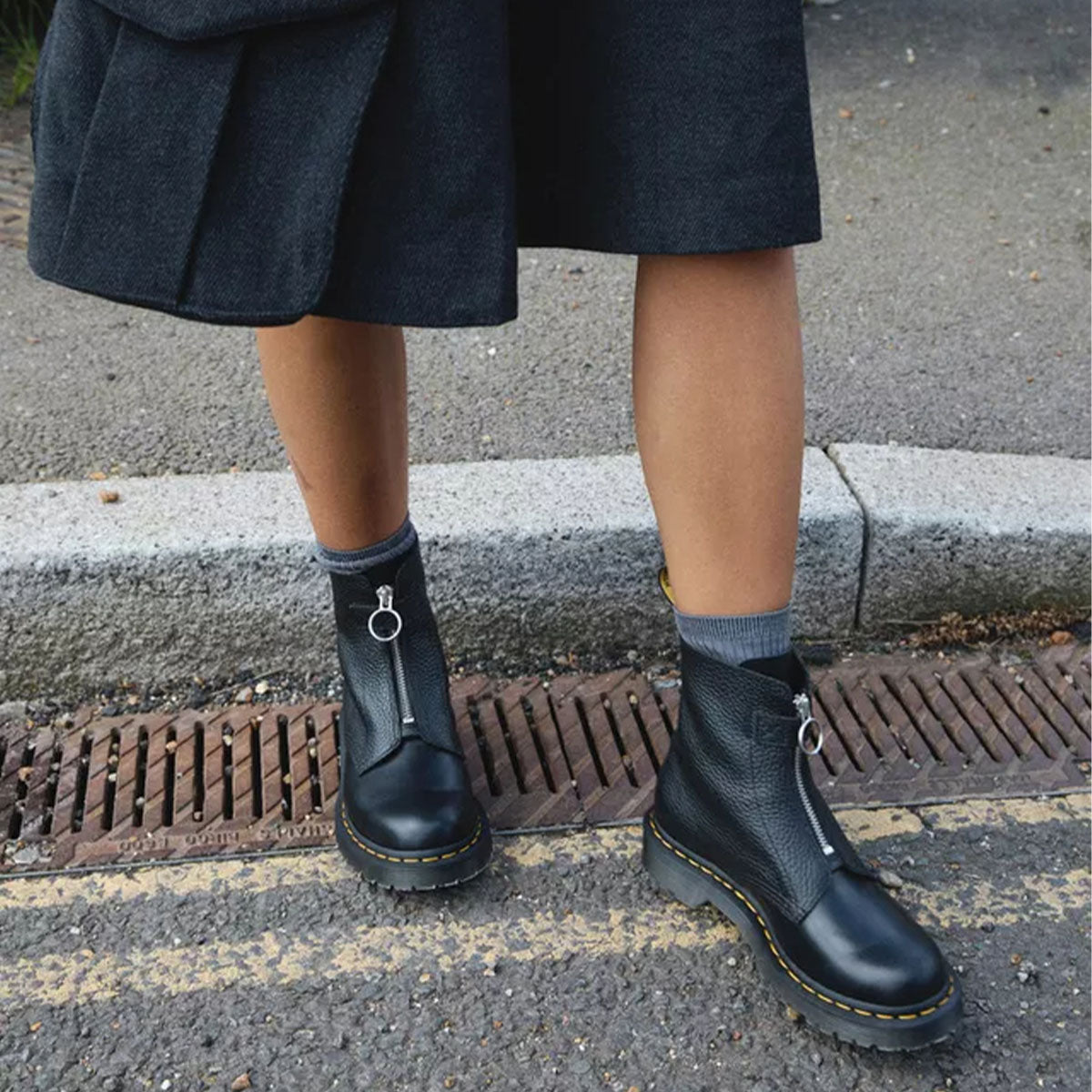 Front zip doc martens online