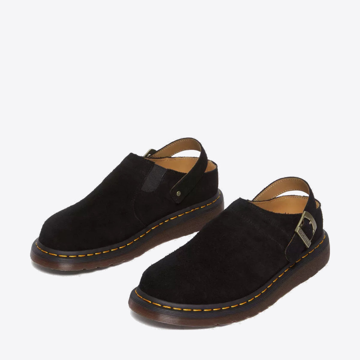 DR MARTENS Isham Desert Oasis Suede Mules Black - Image 5