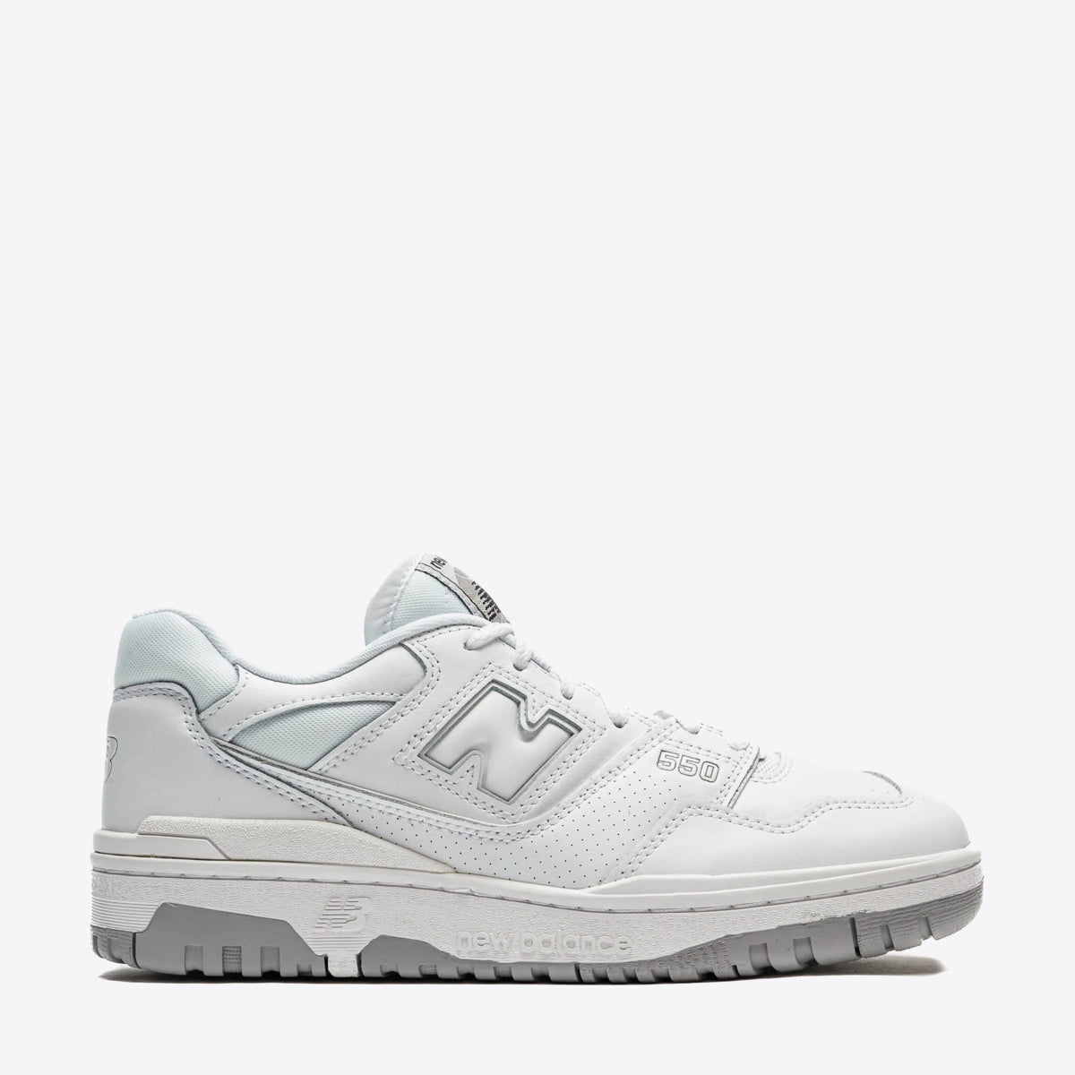 NEW BALANCE 550 Sneaker White/Light Grey - Image 1