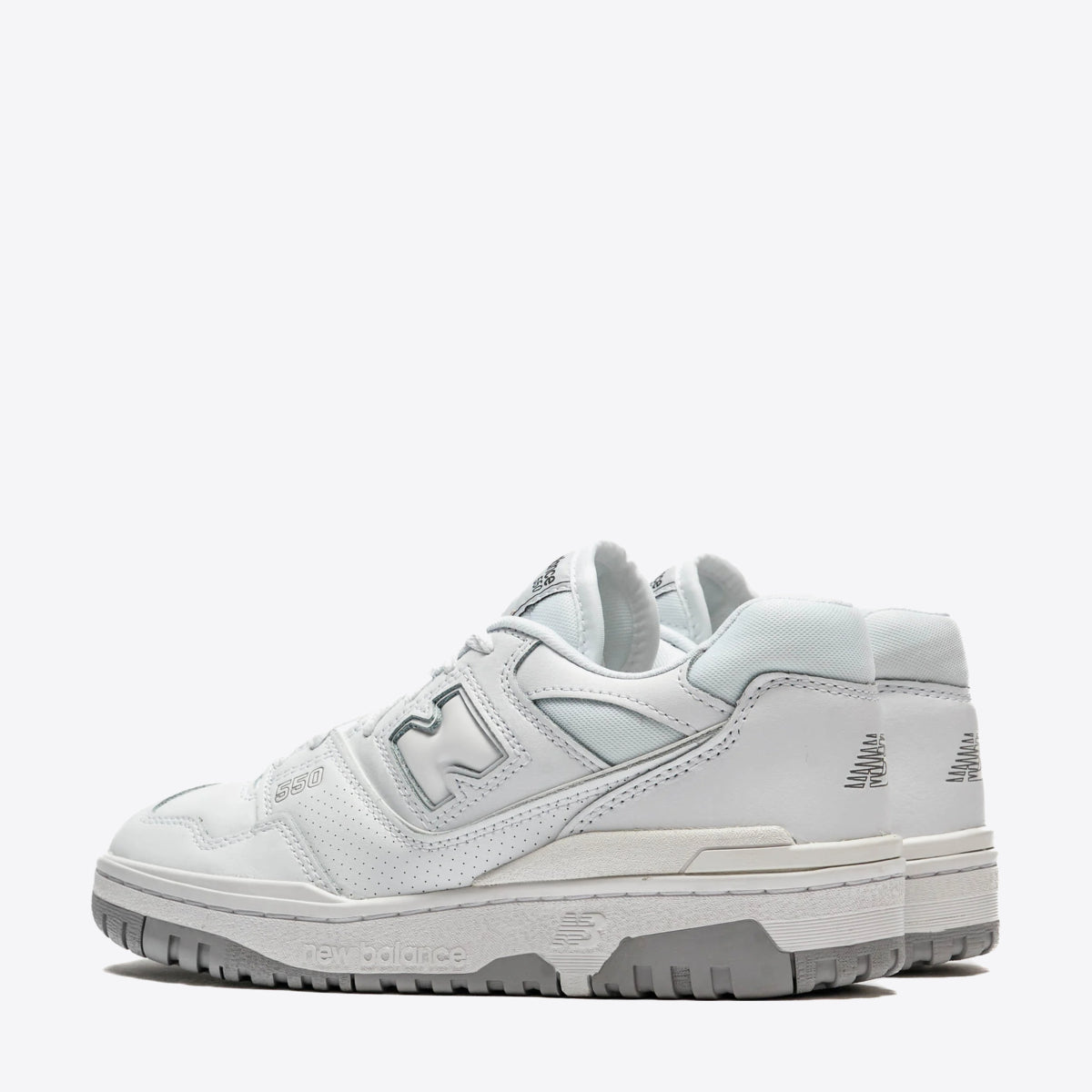 NEW BALANCE 550 Sneaker White/Light Grey - Image 3