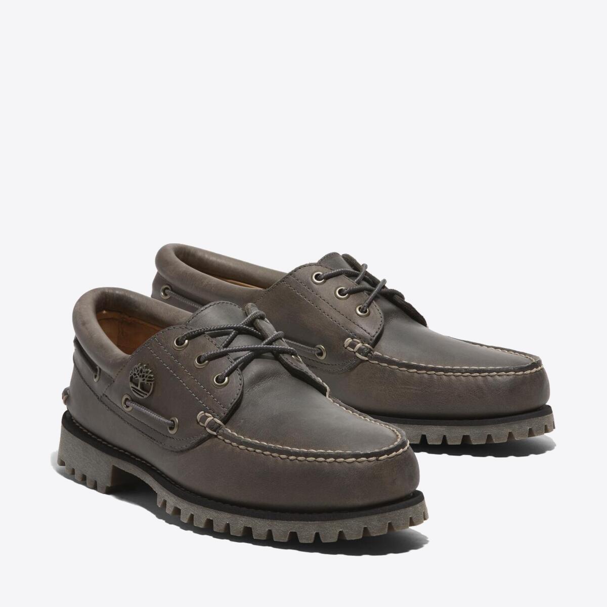 Buy TIMBERLAND Men s Authentic 3 Eye Classic Lug Medium Grey Full Grain Online Pat Menzies