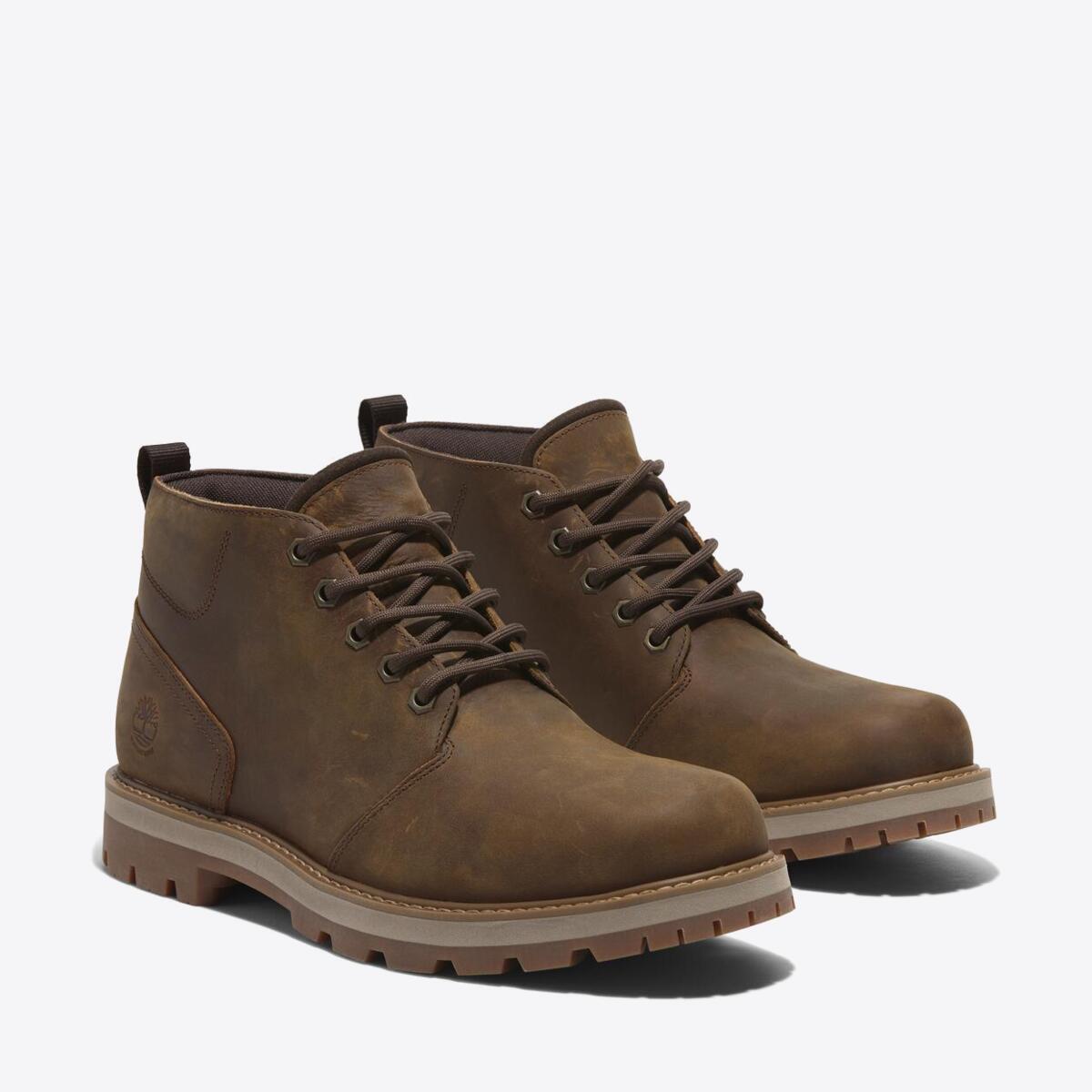 TIMBERLAND Mens Britton Road Waterproof Chukka Rust Full Grain - Image 4