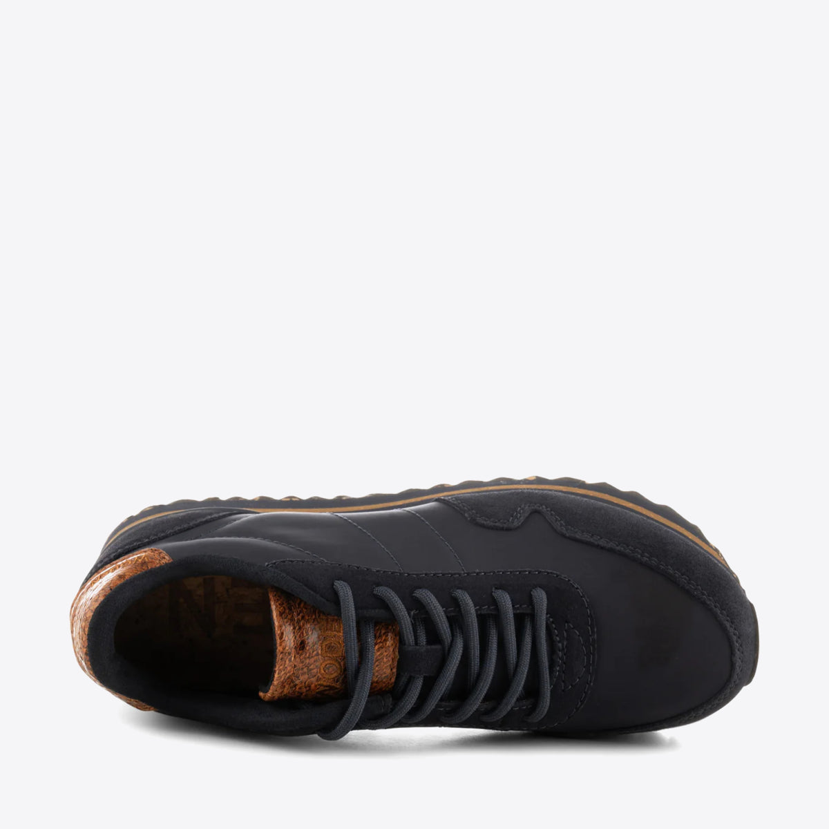 WODEN Nora III Leather Plateau Dark Navy - Image 2