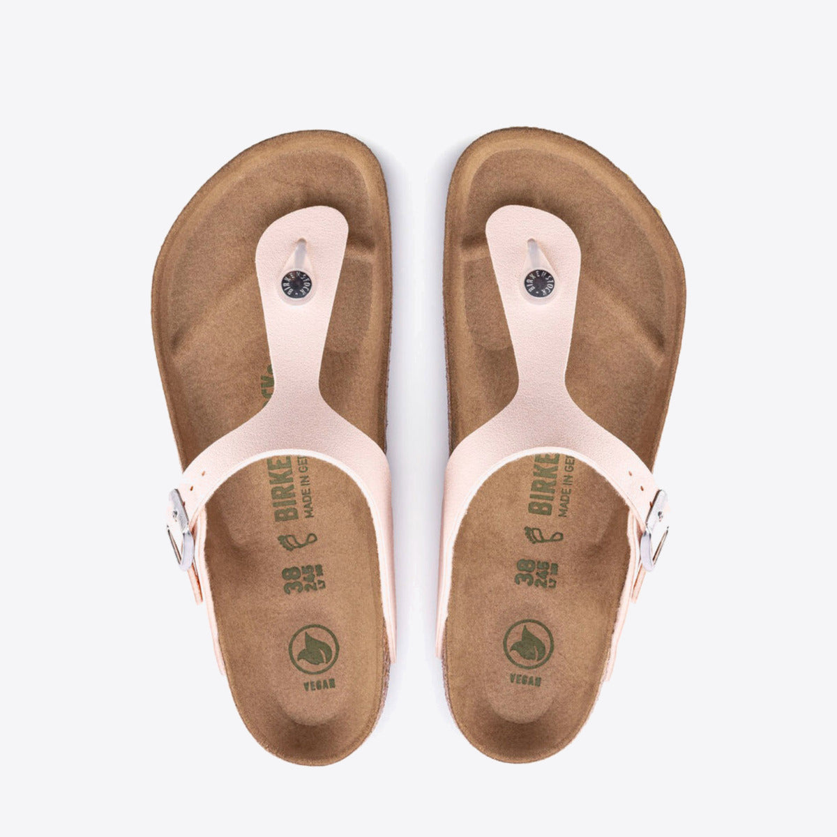 BIRKENSTOCK Gizeh Birkibuc Earthy Vegan - Women's Light Rose - Image 3