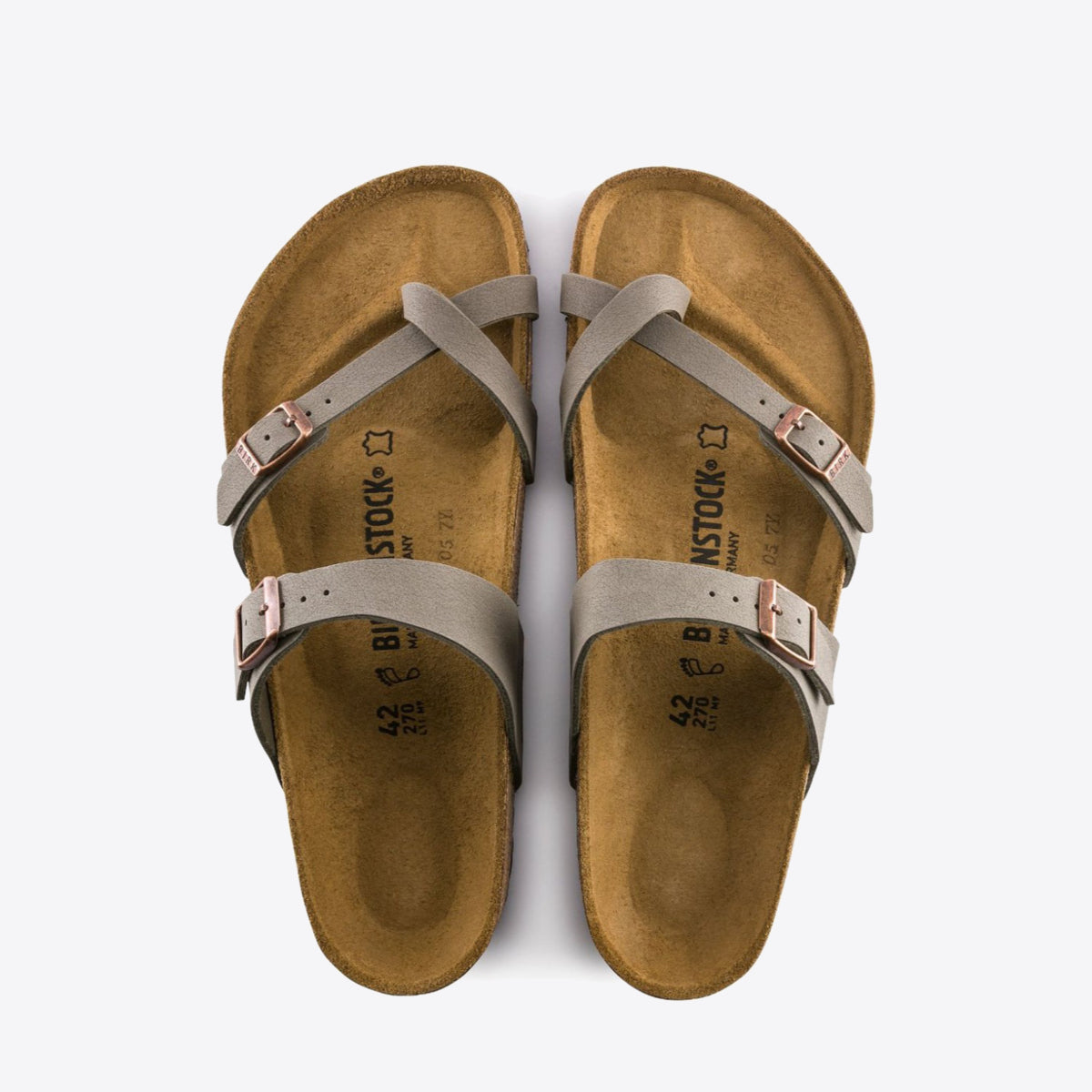 Buy BIRKENSTOCK Mayari Birkibuc Women s Stone Online Pat Menzies