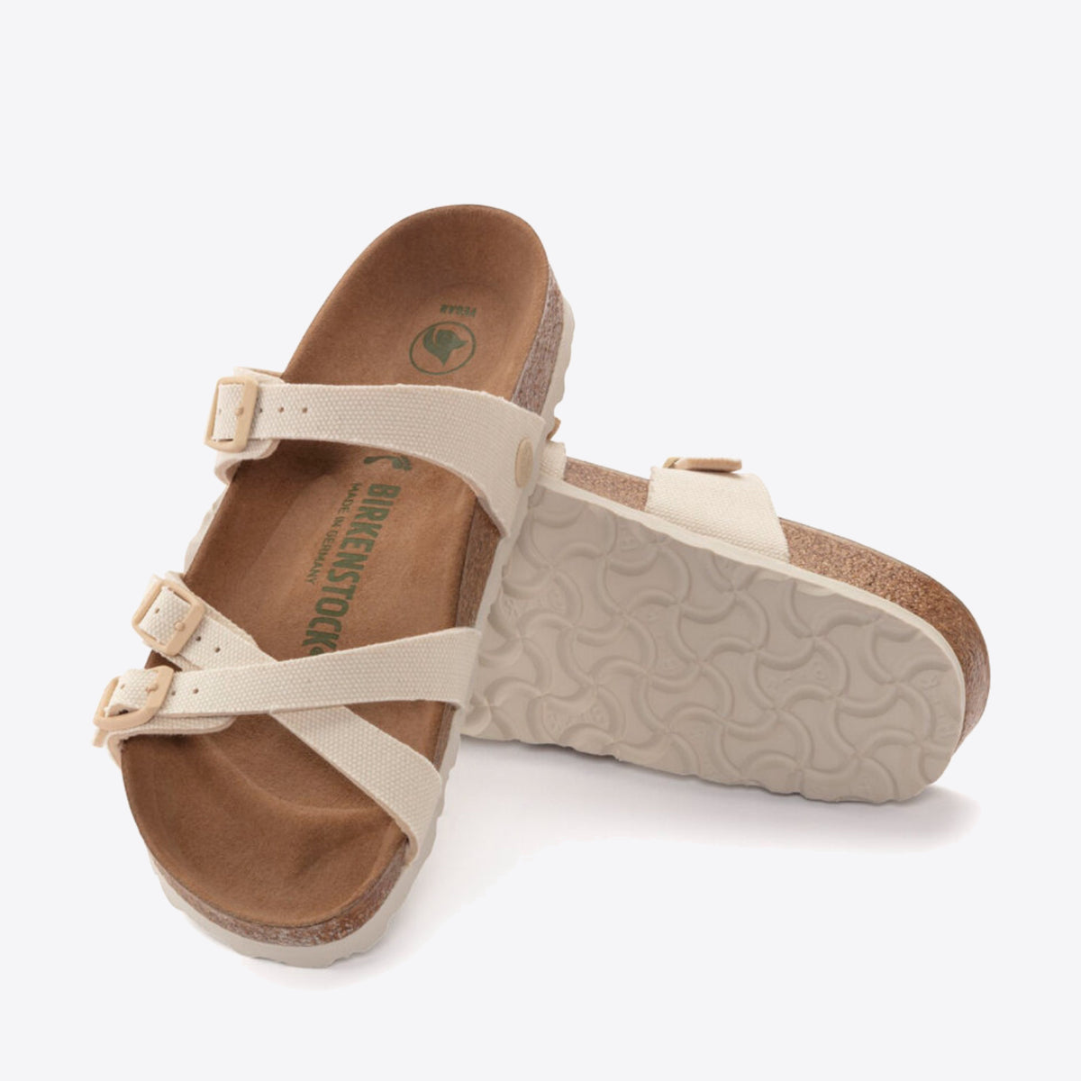 BIRKENSTOCK Franca Canvas Vegan - Women's Eggshell - Image 2