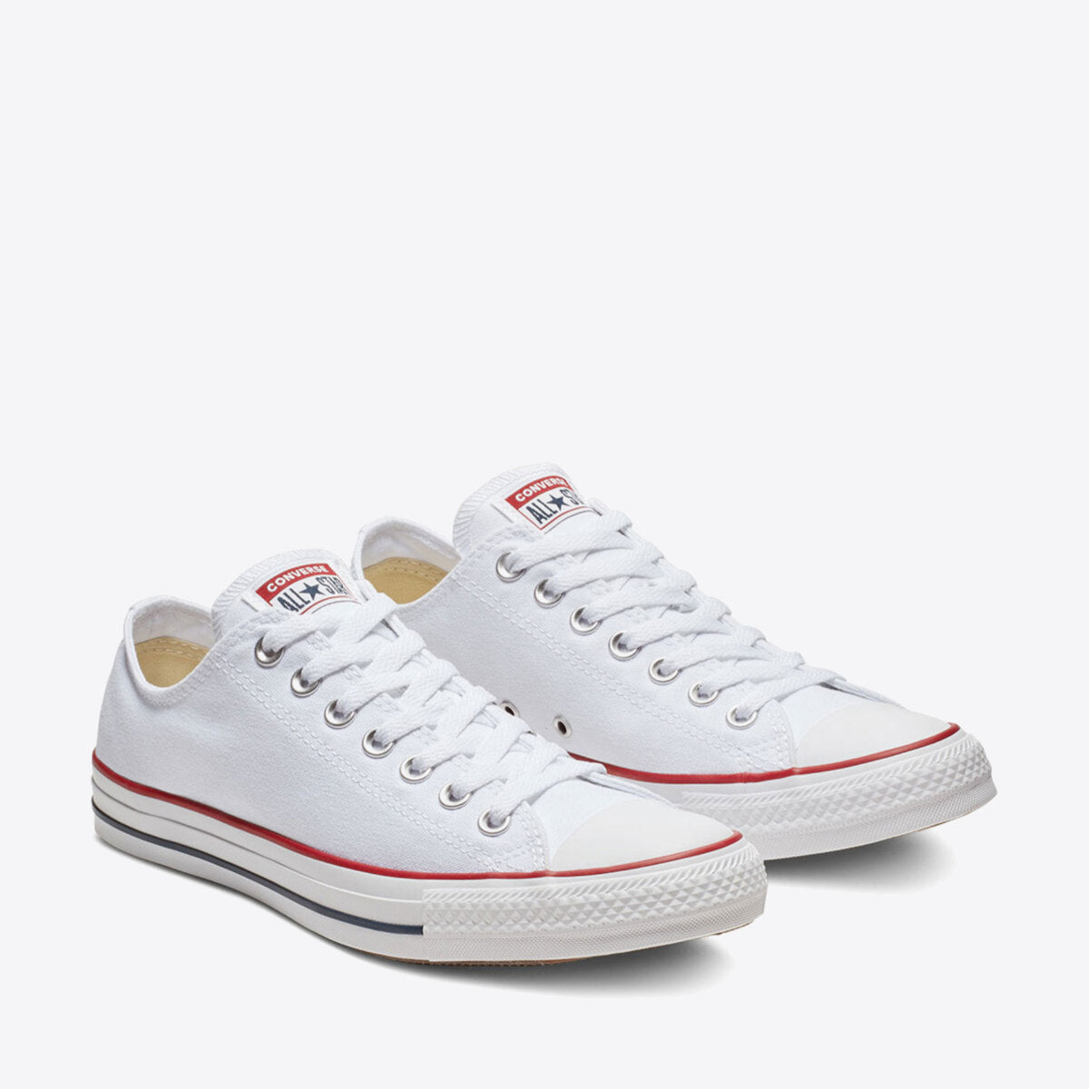 Buy CONVERSE Chuck Taylor All Star Canvas Low White Online Pat Menzies