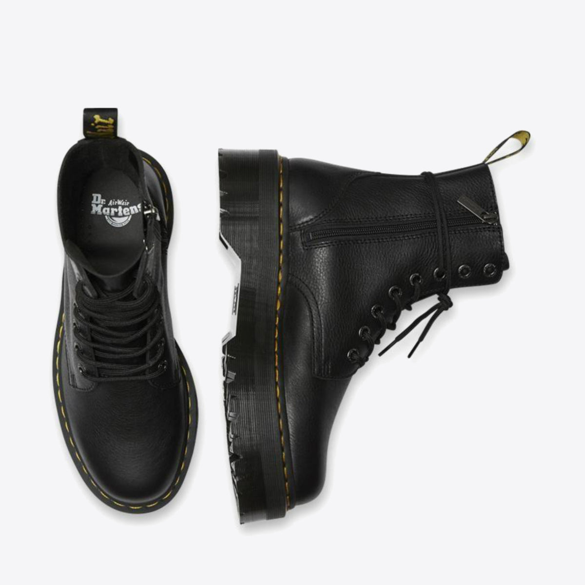 Buy DR MARTENS Jadon III Pisa 8 Eye Boot Black Pisa Online