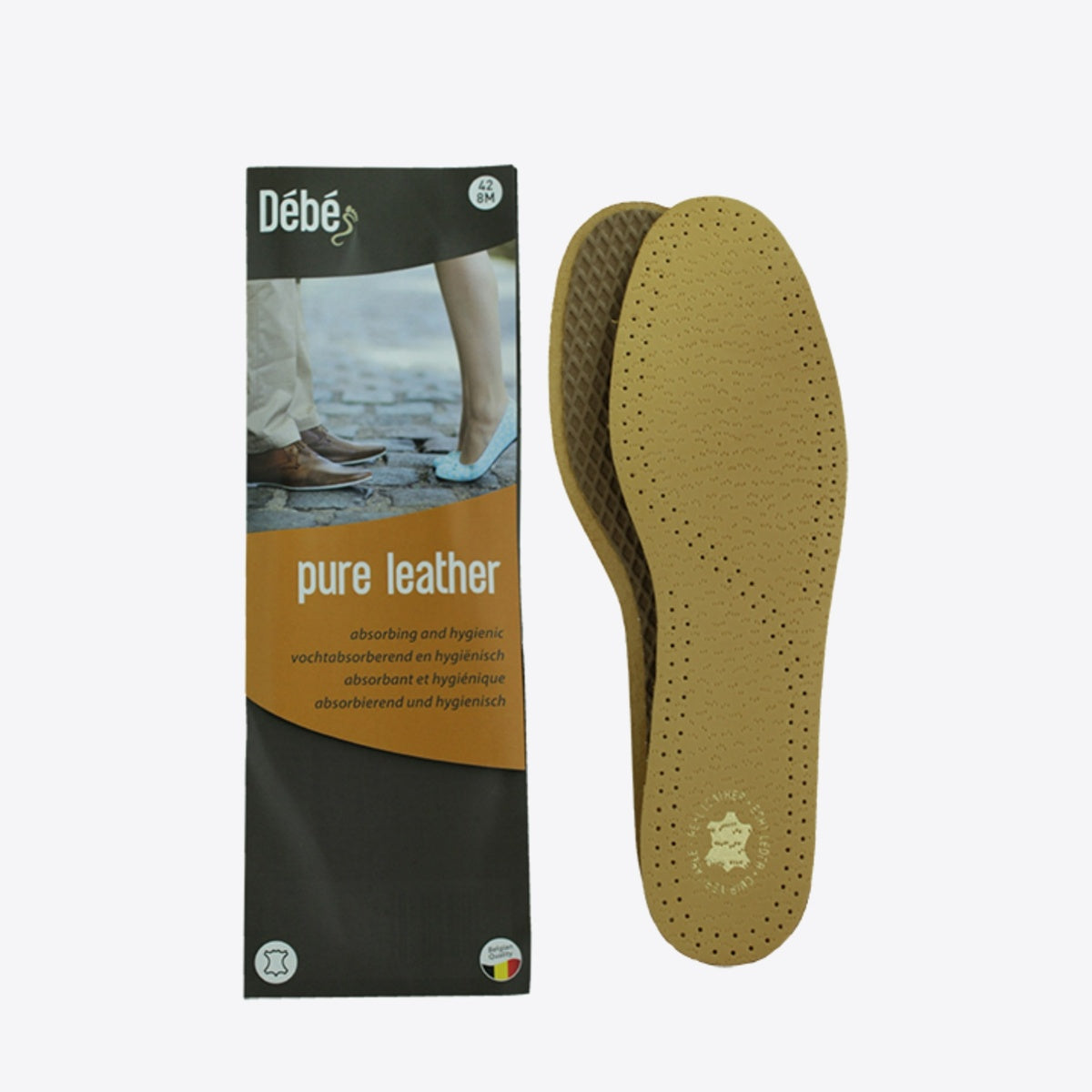 FOOTCOM DEBE Pure Leather Insole Brown - Image 0