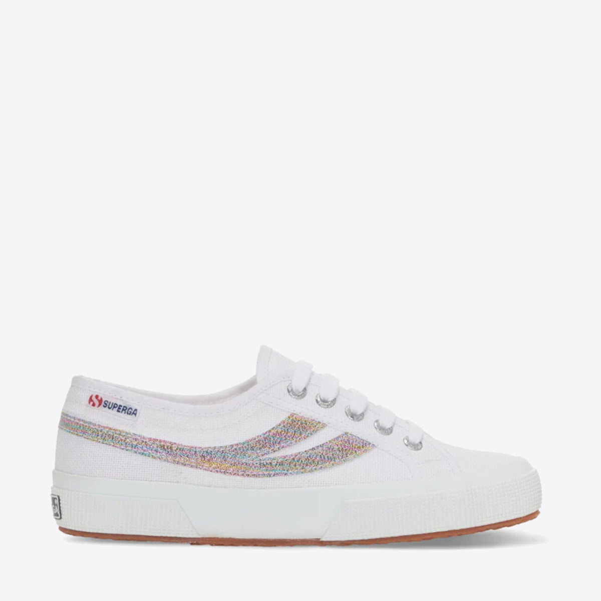 SUPERGA 2953 Swallow Tail Lame White/Multi - Image 1