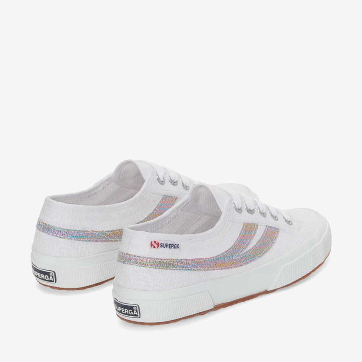 SUPERGA 2953 Swallow Tail Lame White/Multi - Image 2