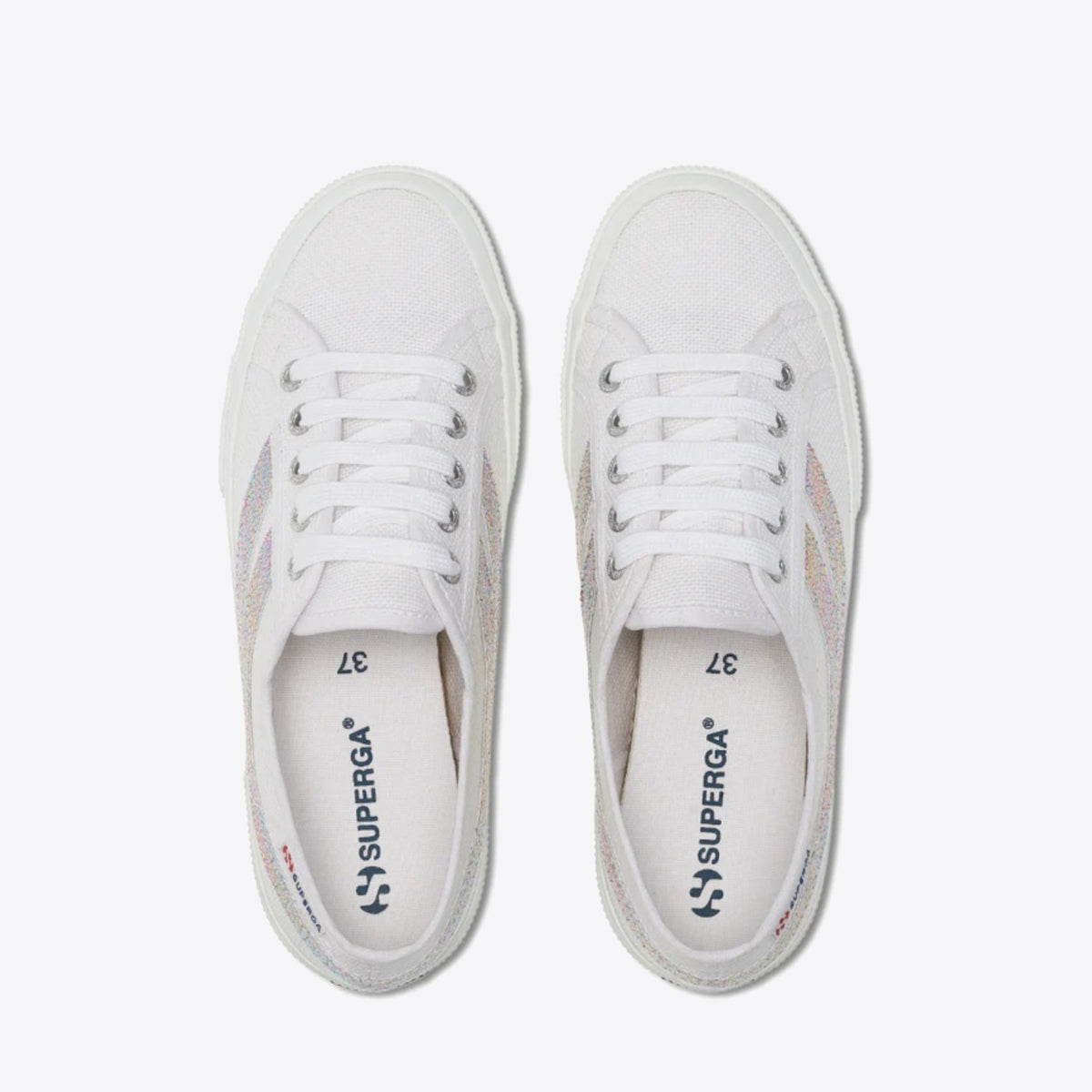 SUPERGA 2953 Swallow Tail Lame White/Multi - Image 3