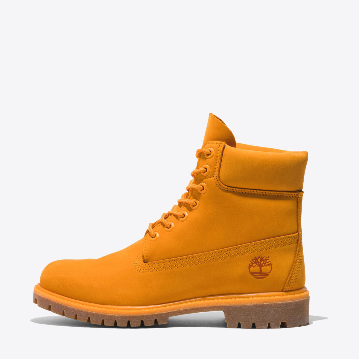 TIMBERLAND Mens 6-Inch Premium Waterproof Boot Medium Orange Nubuck - Image 8