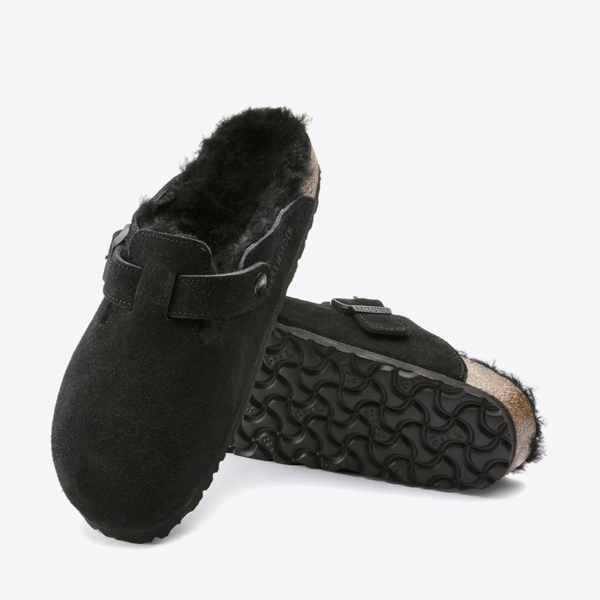 BIRKENSTOCK Boston Shearling - Unisex Black - Image 6