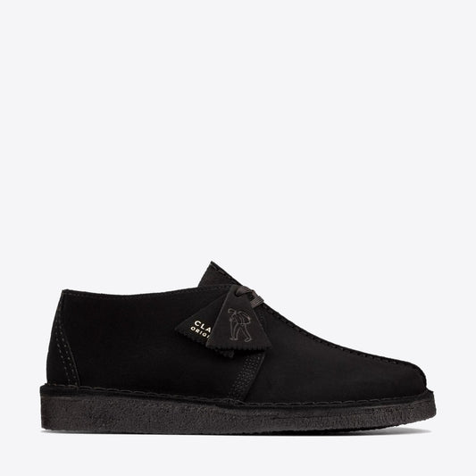 CLARKS Desert Trek Black Suede Black - Image 1