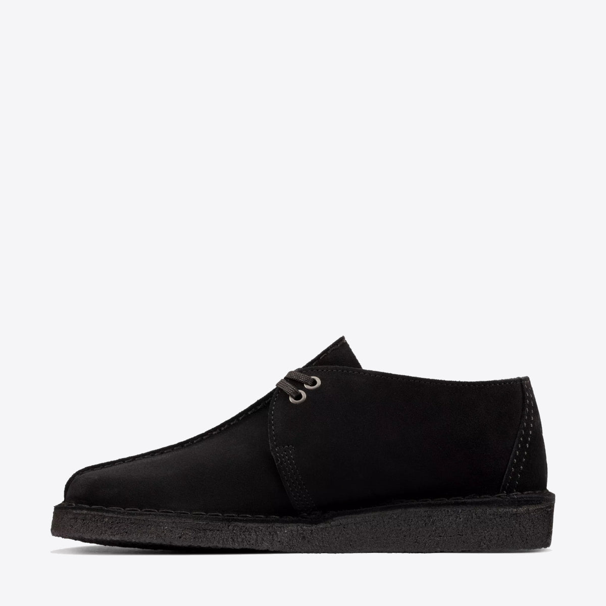 CLARKS Desert Trek Black Suede Black - Image 2