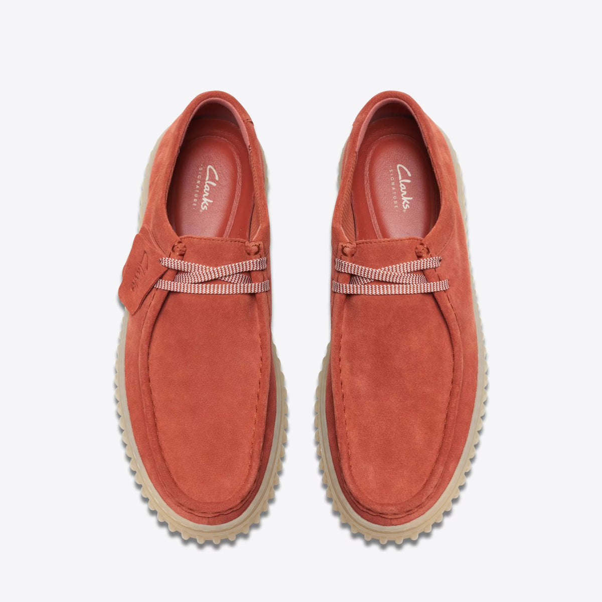 CLARKS Mens Torhill Lo Rust Suede - Image 6