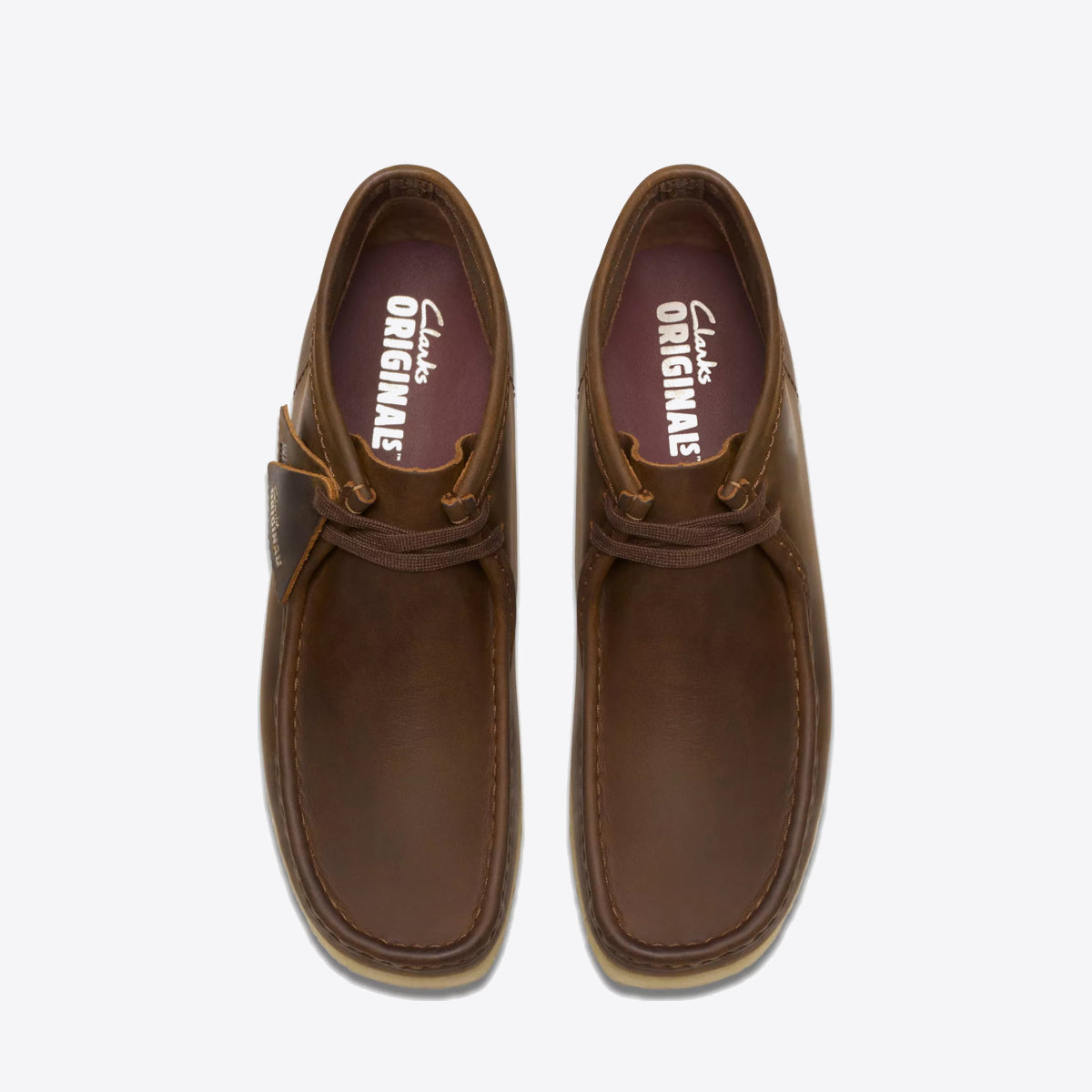 Buy CLARKS Mens Wallabee Boot Leather Beeswax Online Pat Menzies