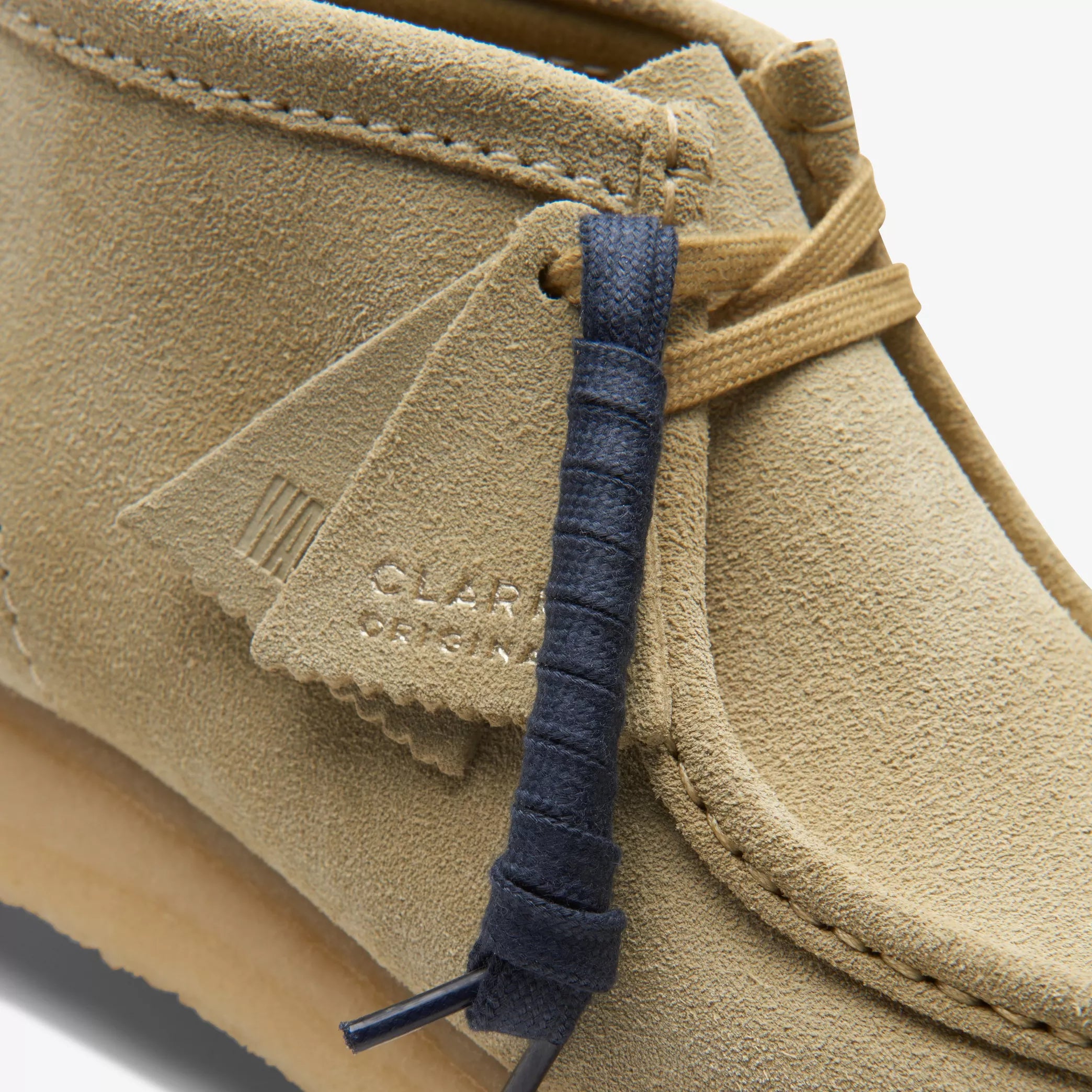 Clarks leather wallabee boots best sale