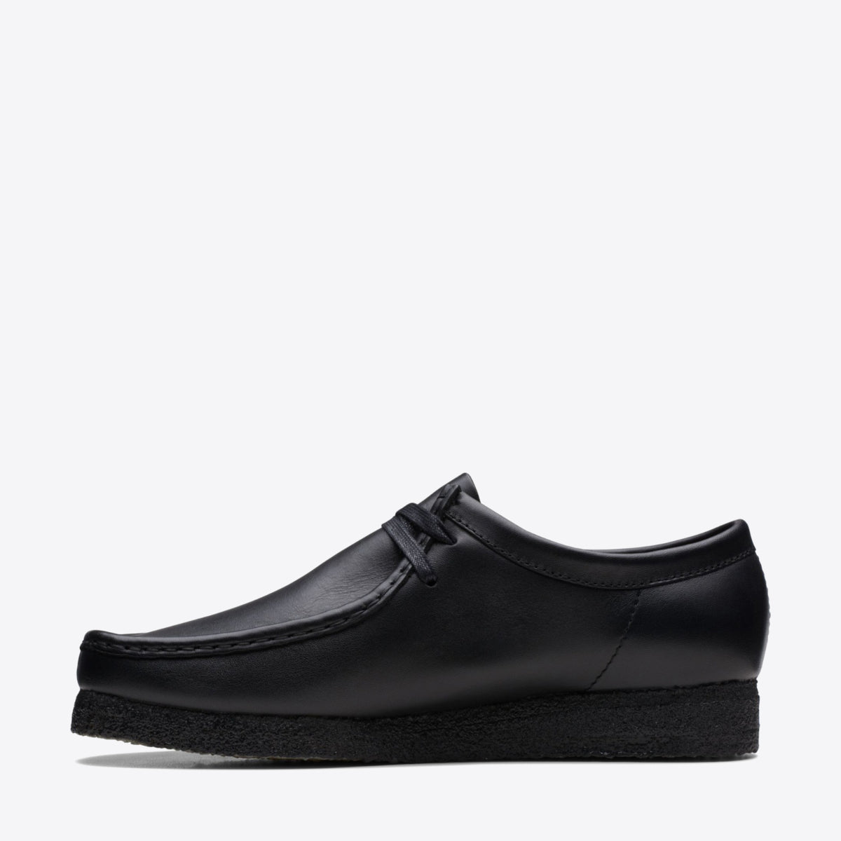 CLARKS Wallabee Shoe Leather Black - Image 5