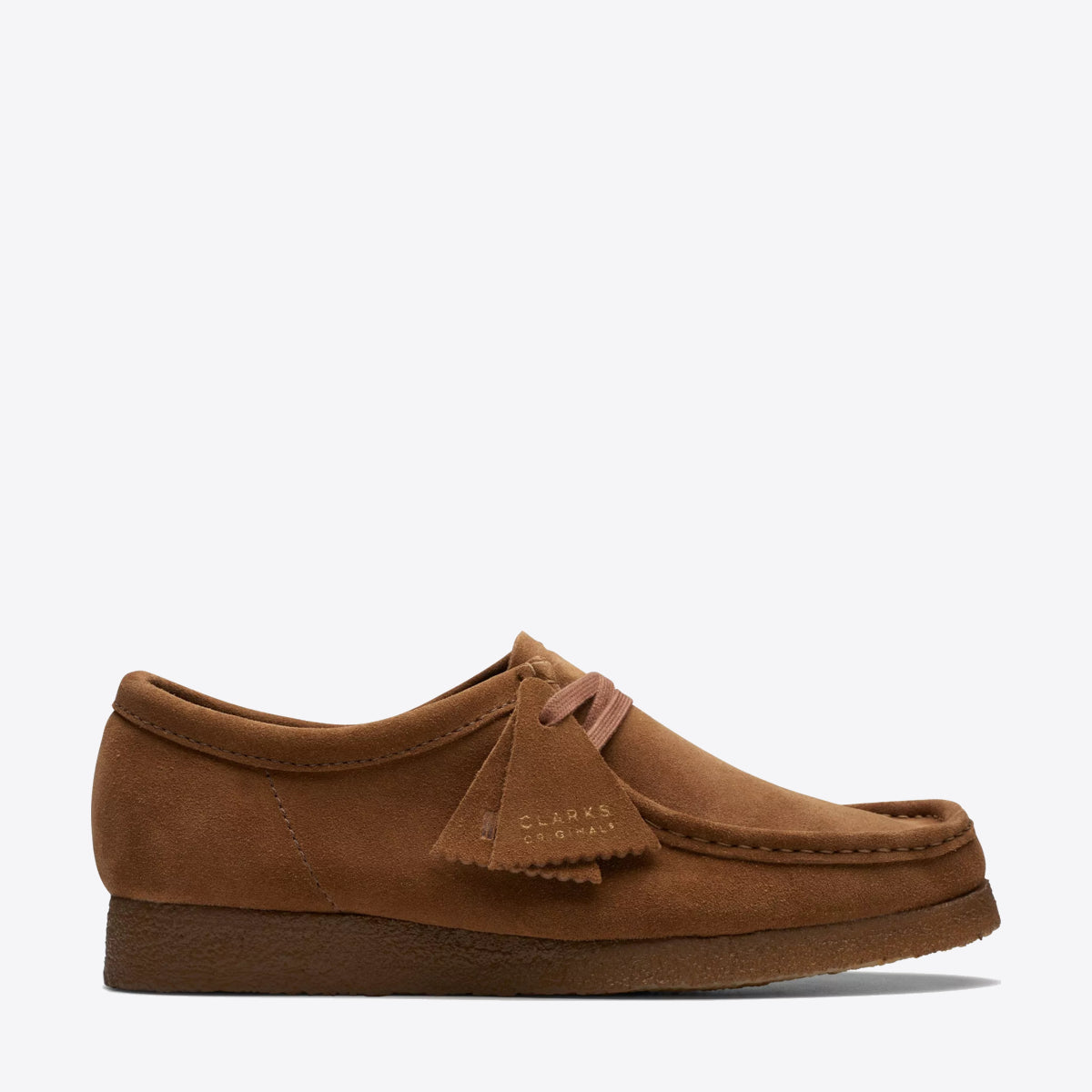 CLARKS Wallabee Shoe Suede Cola - Image 1