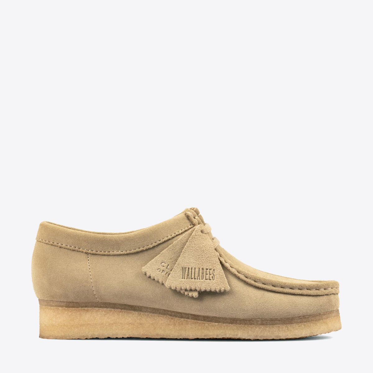 CLARKS Wallabee Shoe Suede W Maple - Image 1