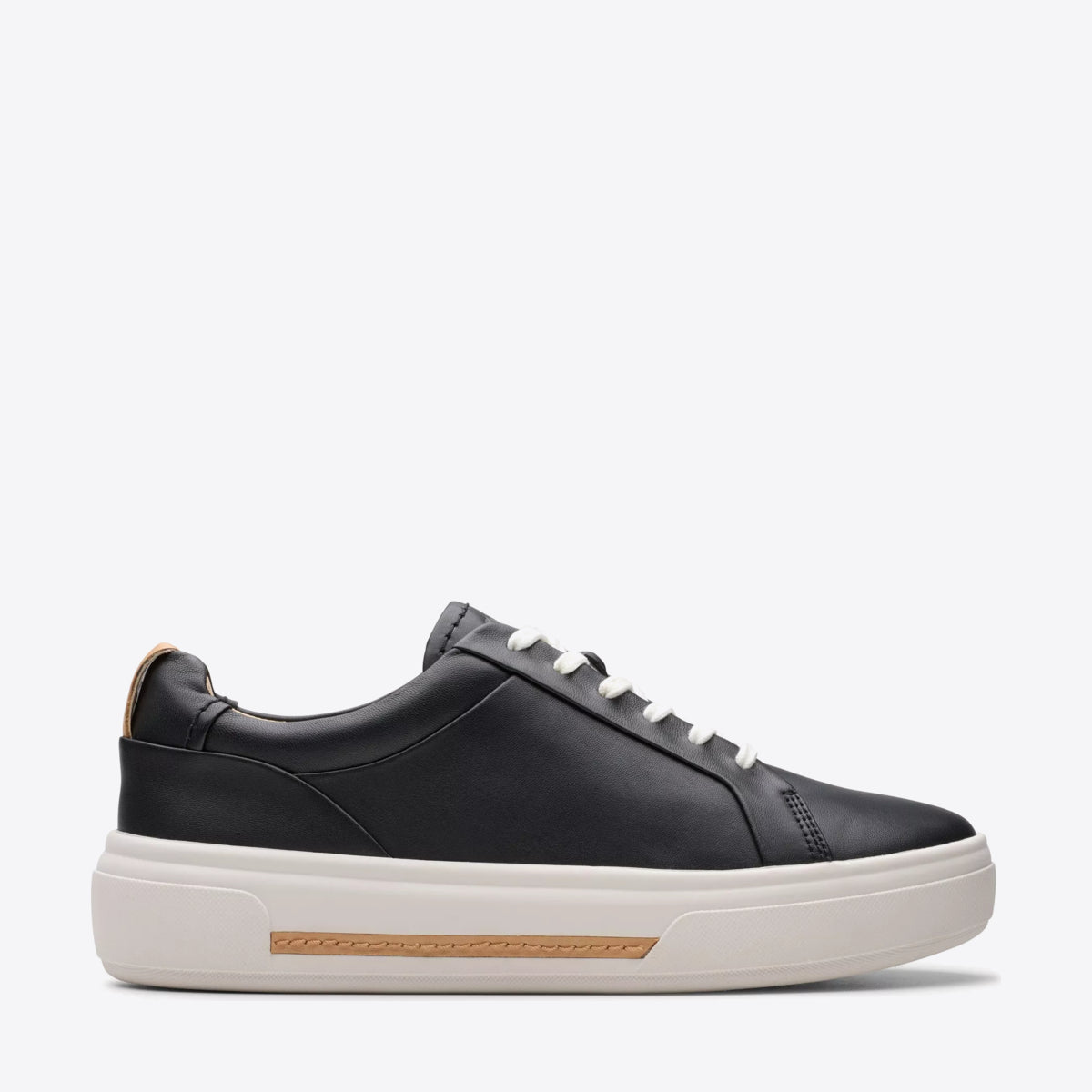 CLARKS Womens Hollyhock Black Leather - Image 1