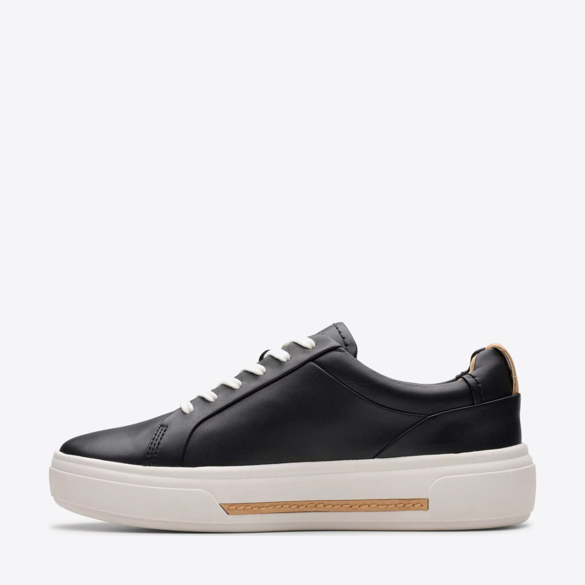 CLARKS Womens Hollyhock Black Leather - Image 2