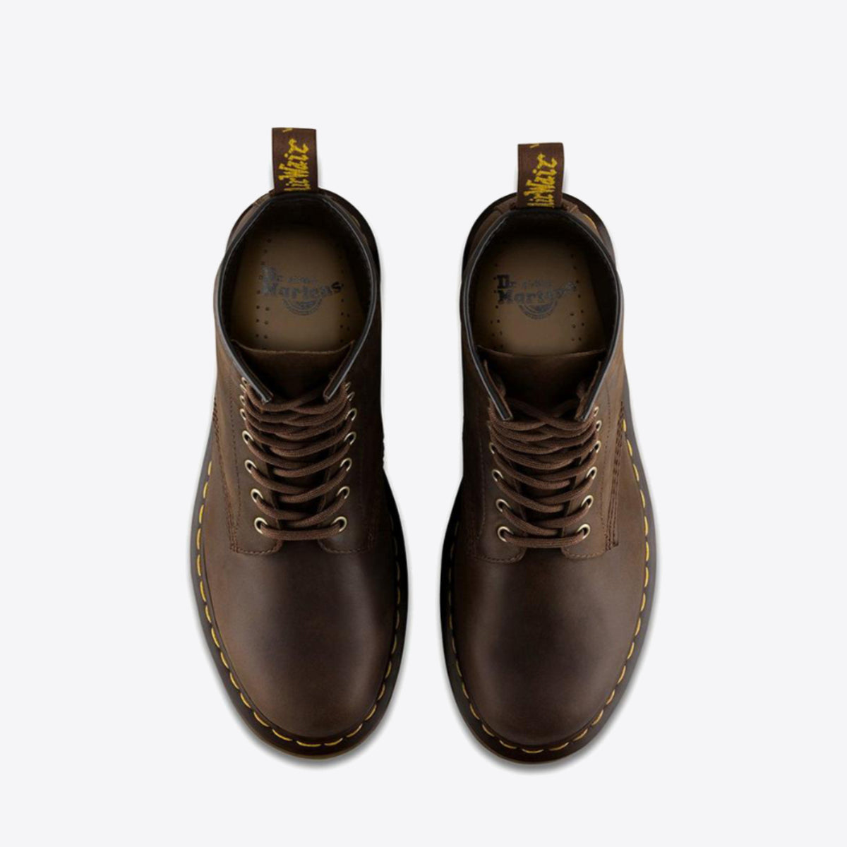 Buy DR MARTENS 1460 Crazy Horse 8 Eye Boot Brown Online Pat Menzies