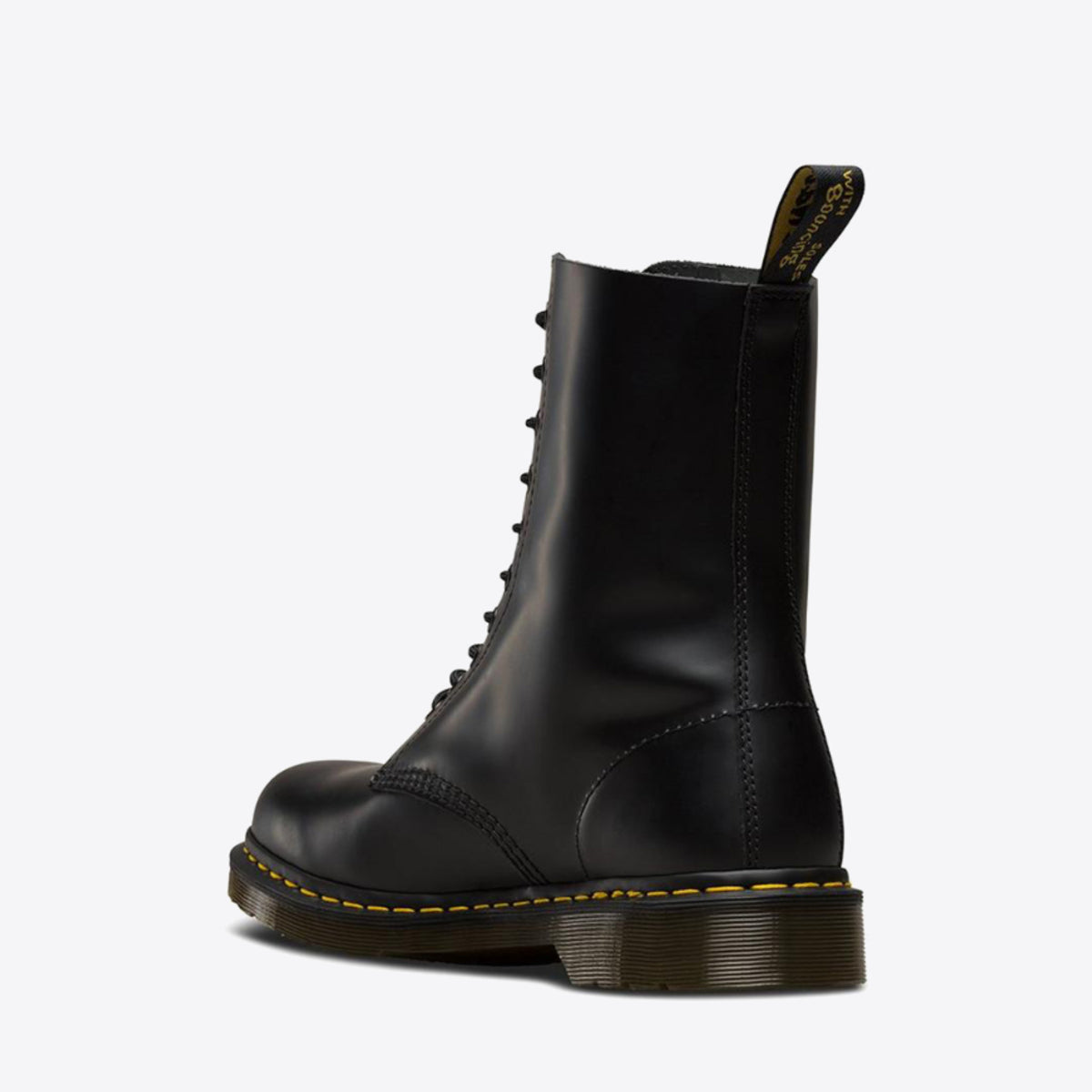 Buy DR MARTENS 1490 Smooth 10-Eye Boot - Black | Online | Pat Menzies