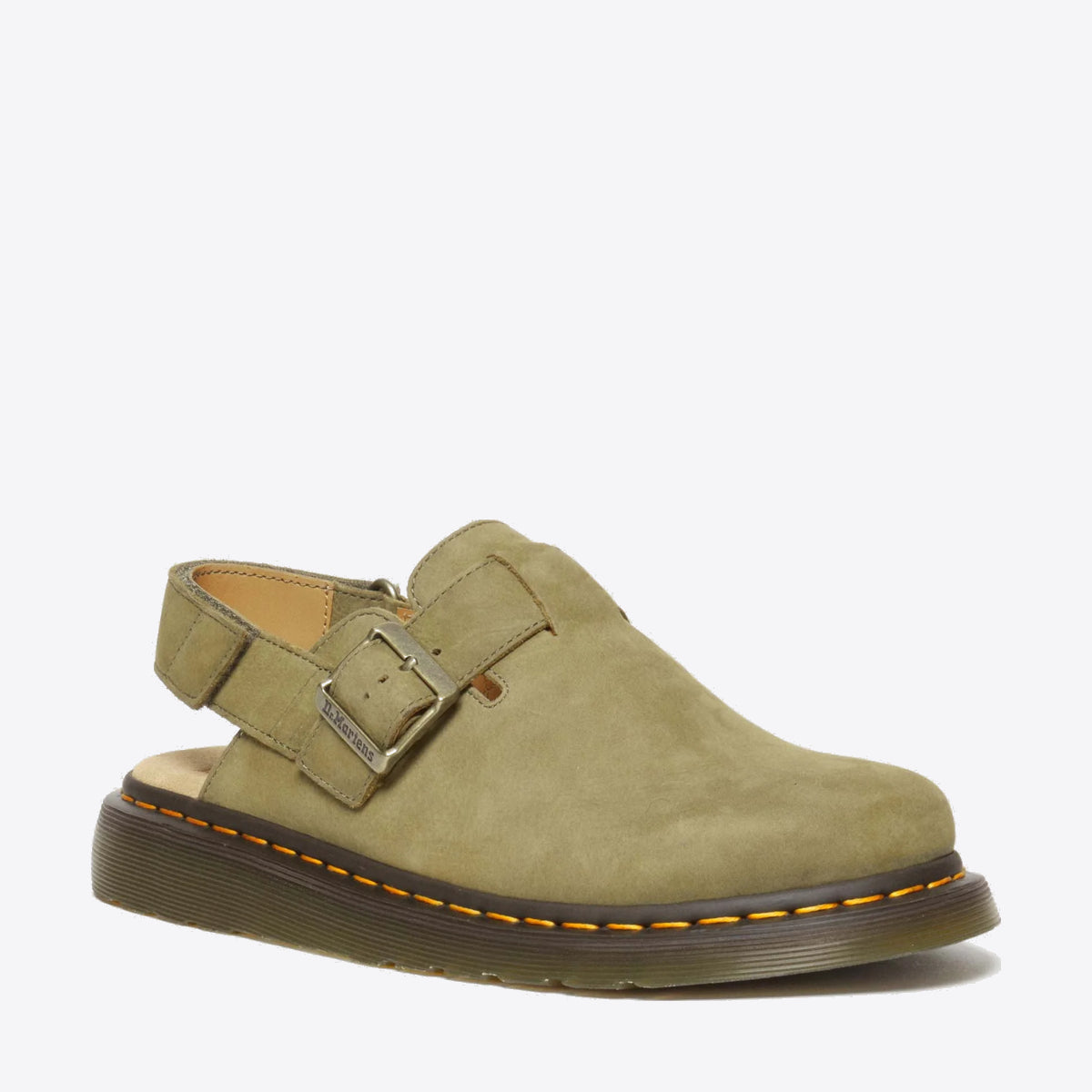 DR MARTENS Jorge II Sling Back Shoe Olive Nubuck - Image 3