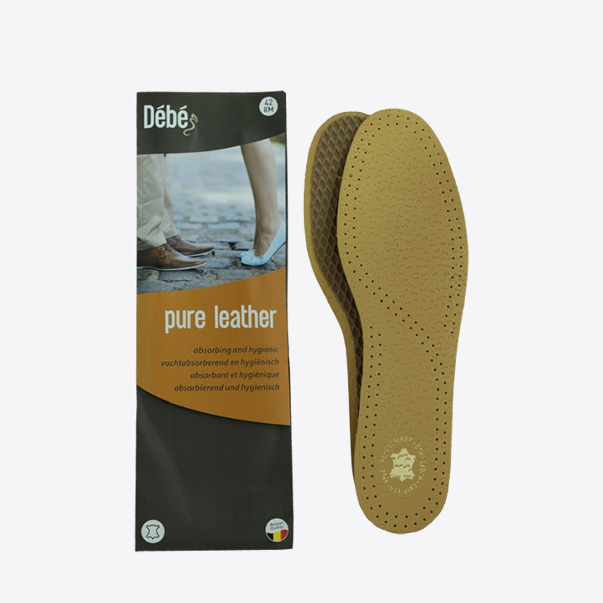FOOTCOM DEBE Pure Leather Insole Brown - Image 2